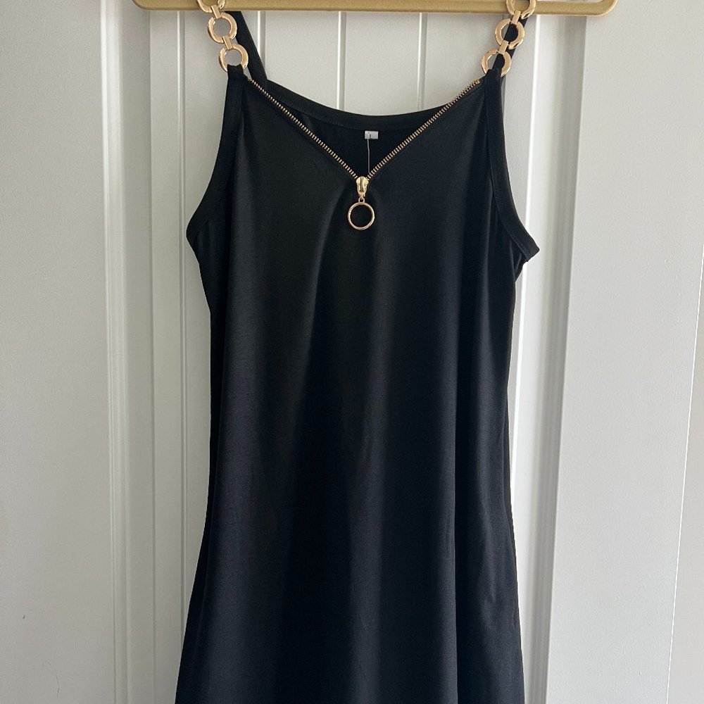 Little Black Dress w/Gold Accents